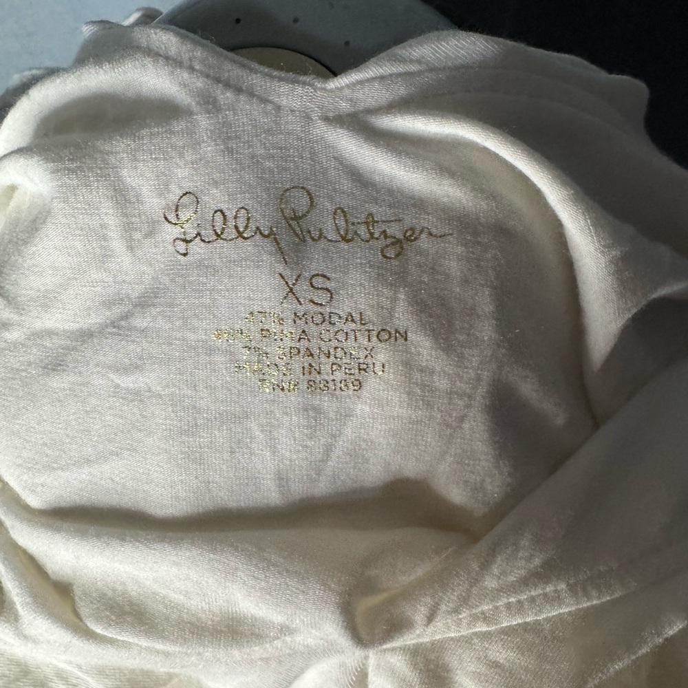 Lilly Pulitzer White Ruffle Tank Top - Picture 4 of 4